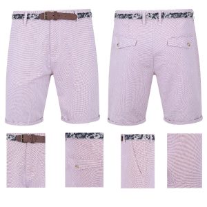 Mens Belted Chino Shorts SHR780-0