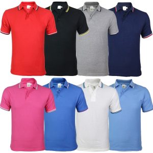 Mens Double Tipped Polo Pique-0