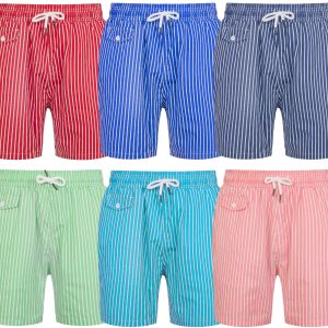 Boys Pinstripe Swim Shorts BHR165-0