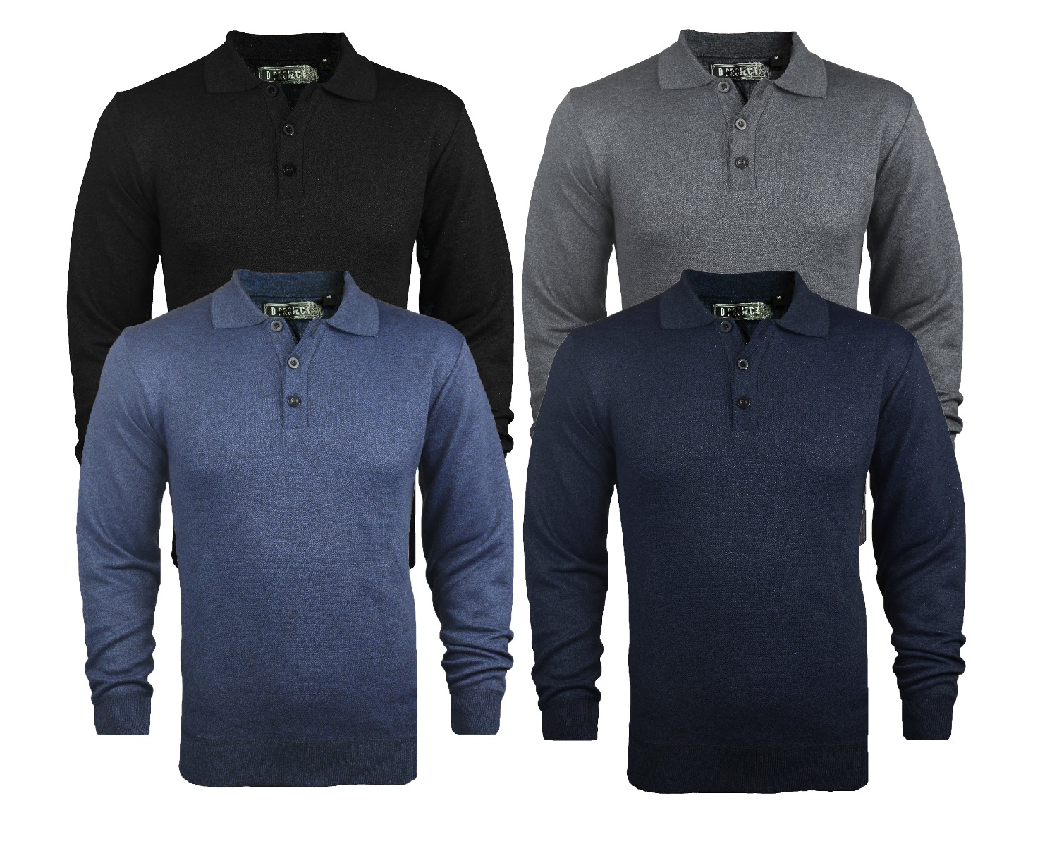 Boys 3 Button Polo Sweatshirt-0 Boys 3 Button Polo Sweatshirt-0