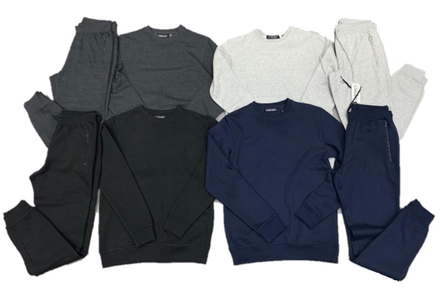 Basic Crewneck Fleece Tracksuits-0 Basic Crewneck Fleece Tracksuits-0