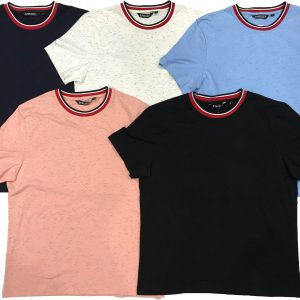 Stripe Panel Crewneck T-shirt-0