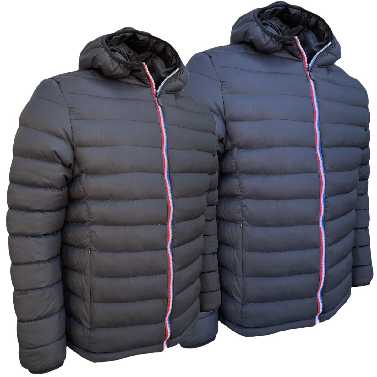 Mens Hooded Padded Panel Jacket-0 Mens Hooded Padded Panel Jacket-0